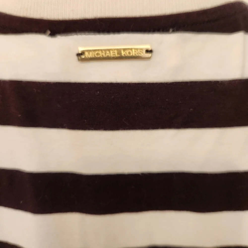 Michael Kors Striped Black and White Dress NWT